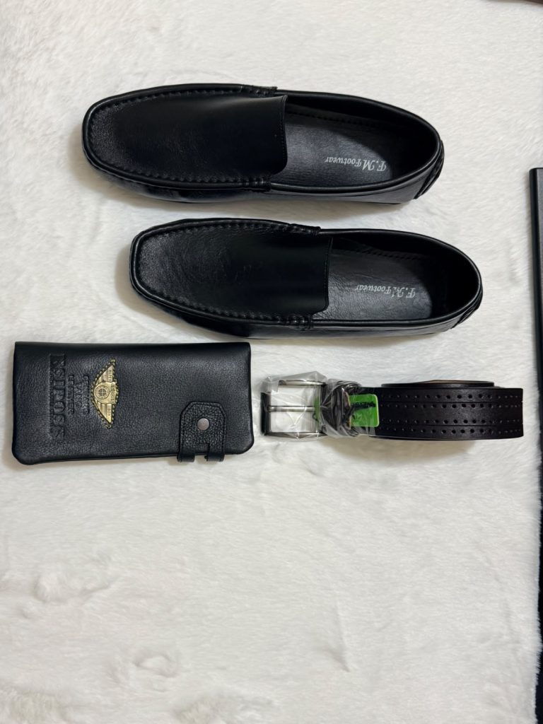 Premium 100% Genuine Leather Combo (Shoe, Belt & Wallet Combo)