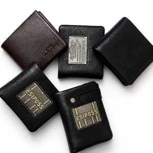 Genuine Leather Wallet for Men in Black and Brown